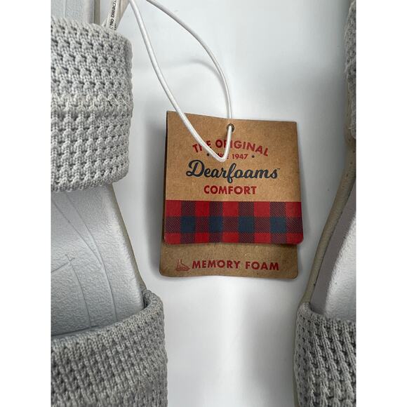 NWT Dearfoams Comfort Memory Foam Sandals - Picture 9 of 11